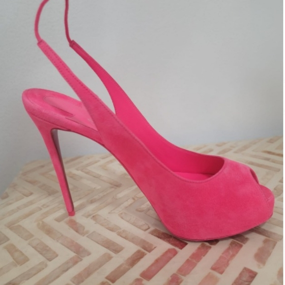NIB CHRISTIAN LOUBOUTIN PEEP TOE PLATFORM - Picture 3 of 4